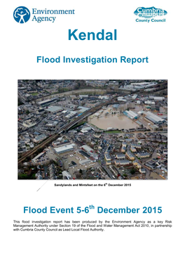 Kendal Flood Report