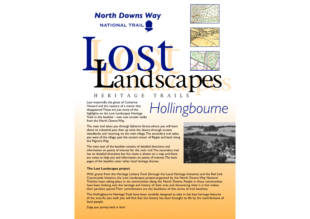 Hollingbourne Trails in This Booklet – Two New Circular Walks Fr Om the North Downs Way