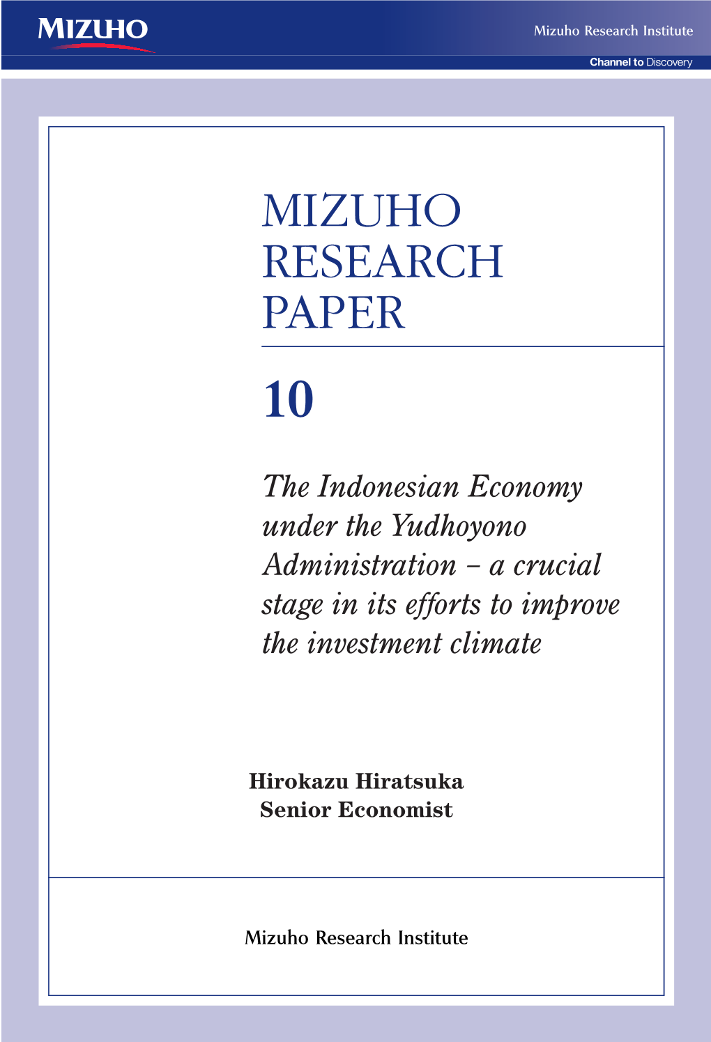 Mizuho Research Paper 10