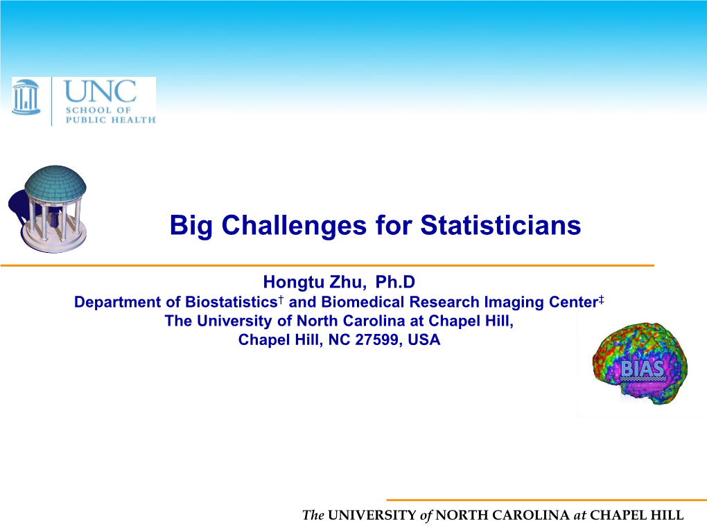 Big Challenges for Statisticians