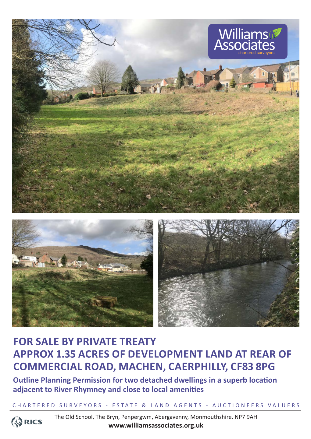 For Sale by Private Treaty Approx 1.35 Acres of Development Land at Rear of Commercial Road, Machen, Caerphilly, Cf83