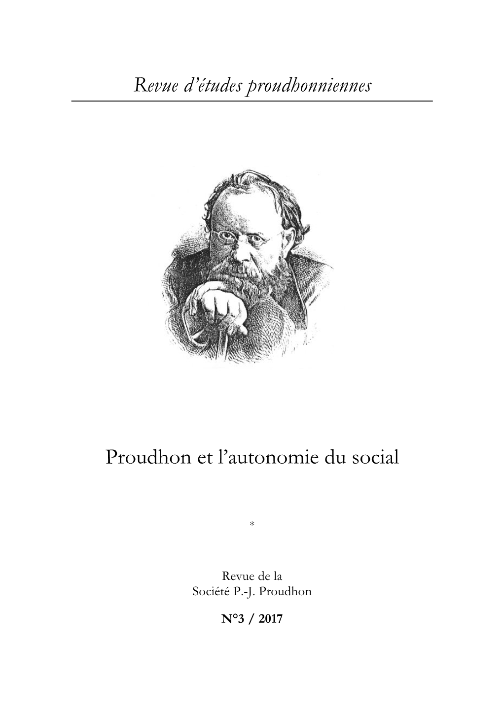 Revue D'etudes Proudhoniennes