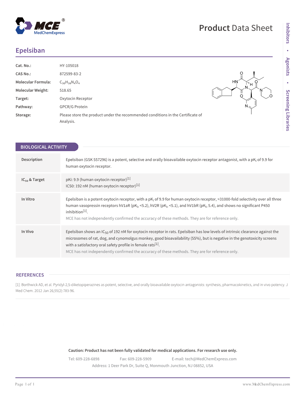 Epelsiban | Medchemexpress