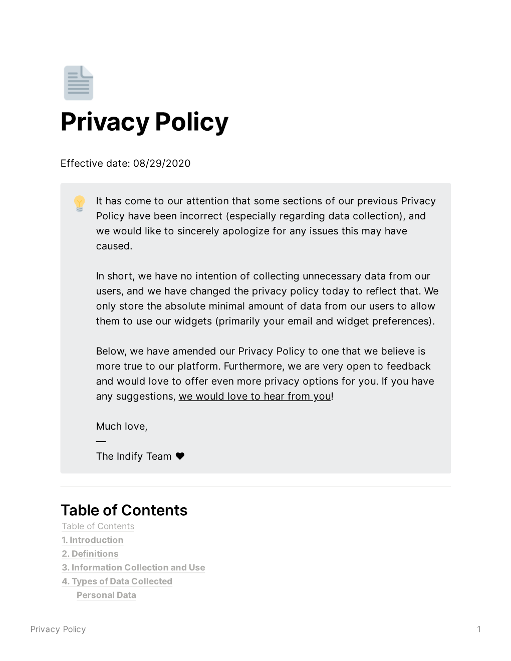 Privacy Policy