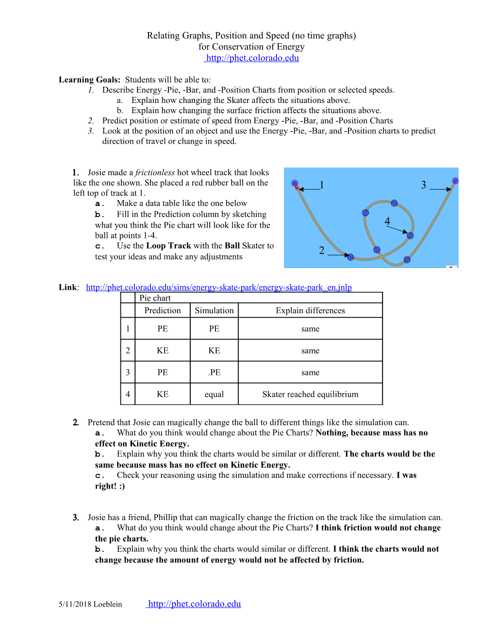 Relating Graphs, Position and Speed (No Time Graphs)