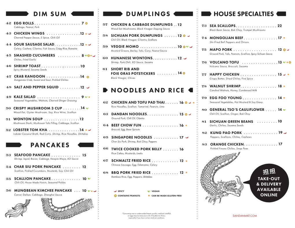 Dim Sum Noodles and Rice Pancakes Dumplings House