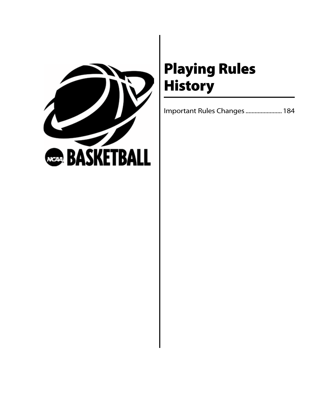 Playing Rules History