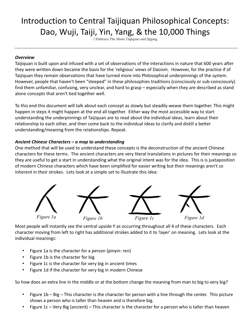 Dao, Wuji, Taiji, Yin, Yang, & the 10000 Things