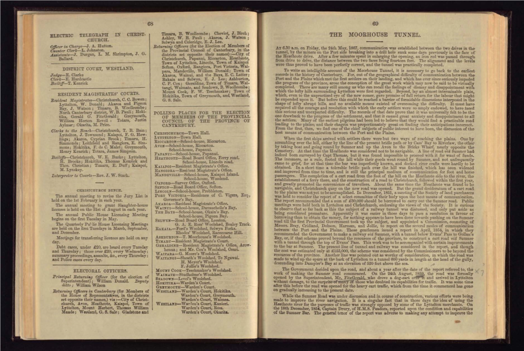 The Southern Provinces Almanac, Directory, Diary and Year-Book. 1868