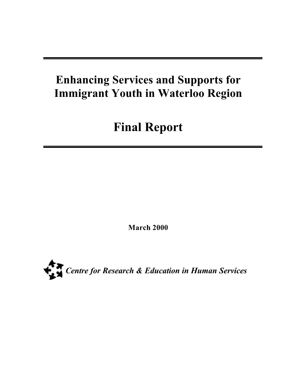 Community Forum on Immigrant Youth in Waterloo Region