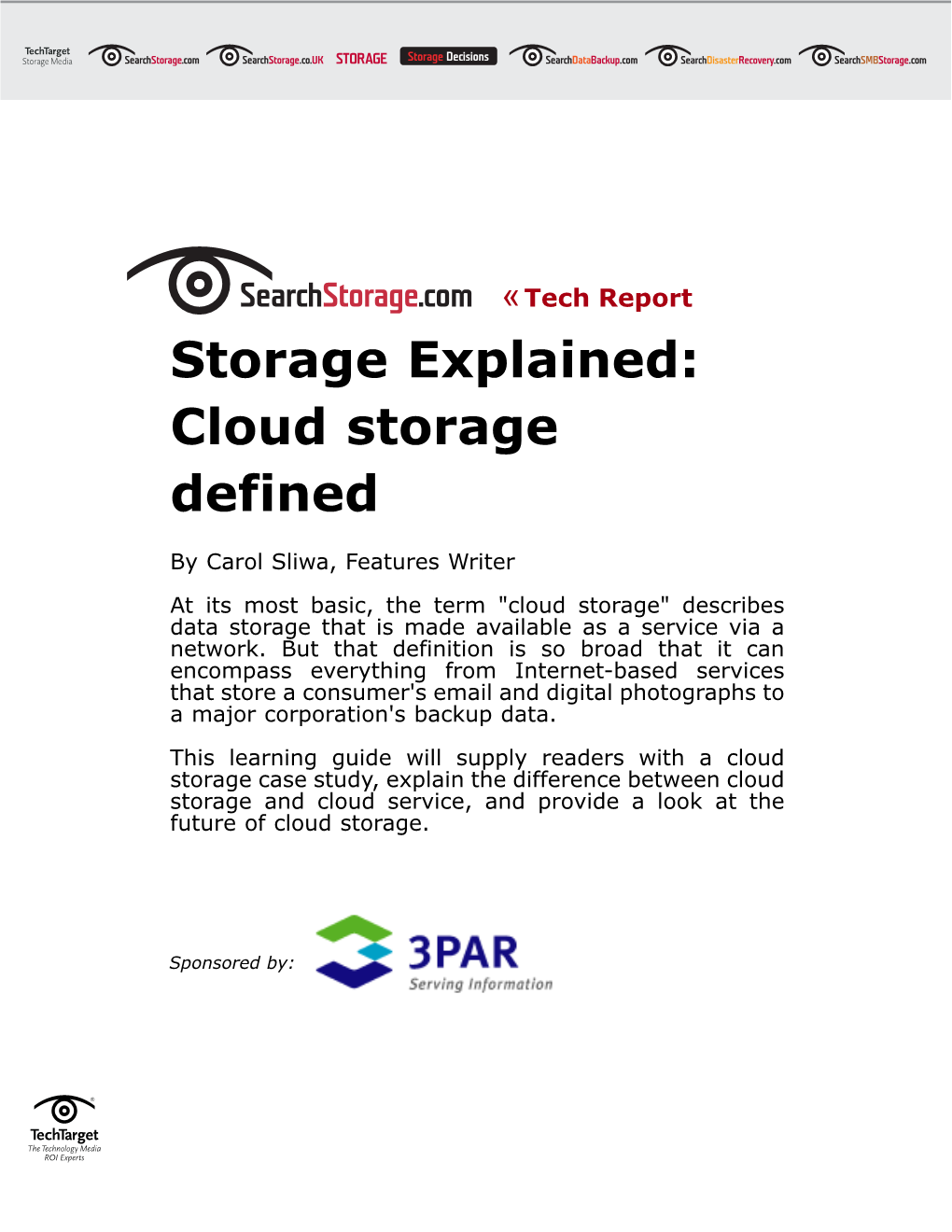 Storage Explained: Cloud Storage Defined