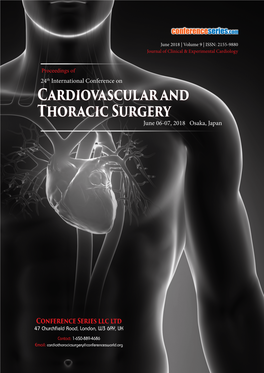 Cardiovascular and Thoracic Surgery June 06-07, 2018 Osaka, Japan