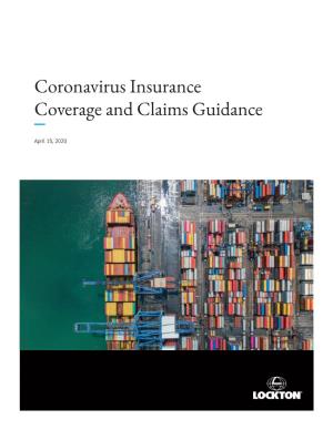 Coronavirus Insurance Coverage and Claims Guidance