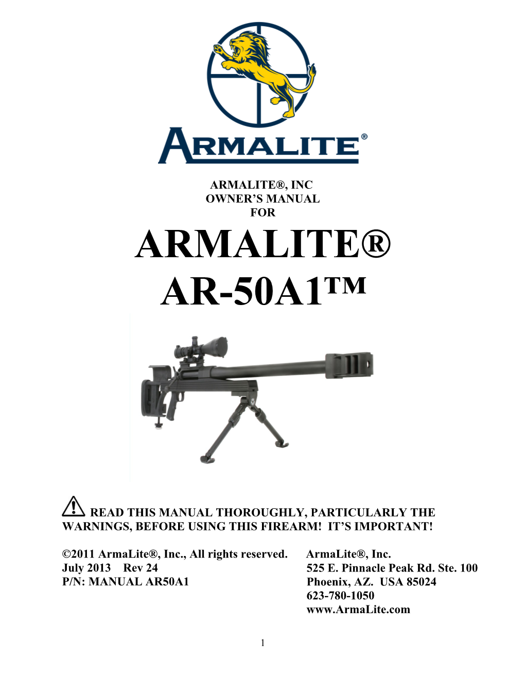 Armalite® Ar-50A1™