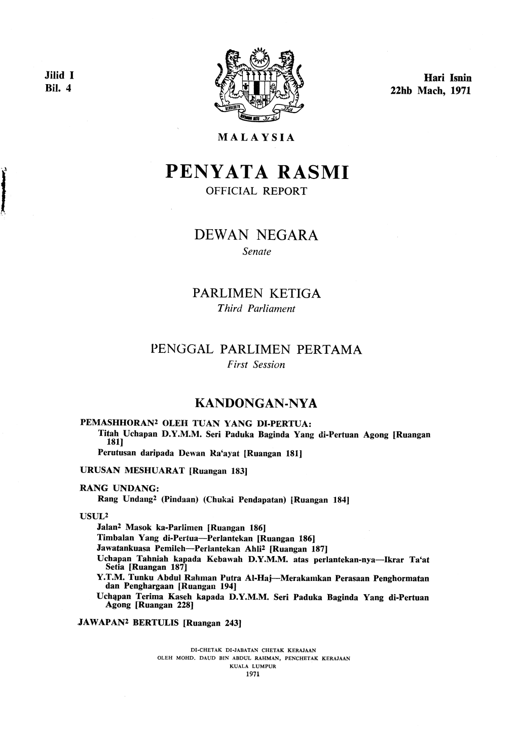 Penyata Rasmi