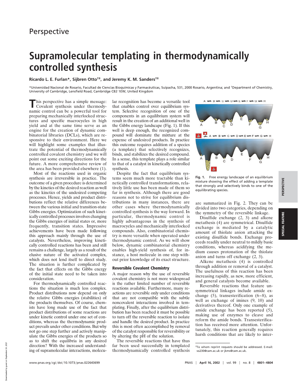 Supramolecular Templating in Thermodynamically Controlled Synthesis