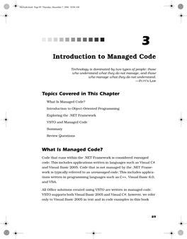 Introduction to Managed Code