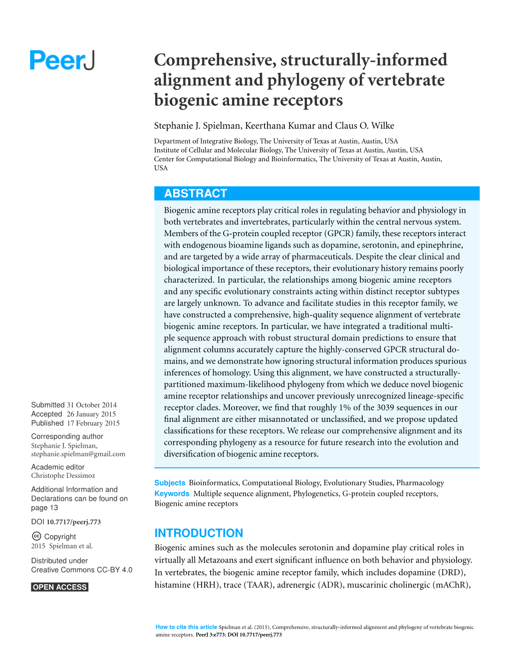 Comprehensive, Structurally-Informed Alignment and Phylogeny of Vertebrate Biogenic Amine Receptors
