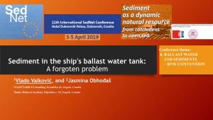 Sediment in the Ship's Ballast Water Tank: – BNW CONVENTION a Forgoten Problem