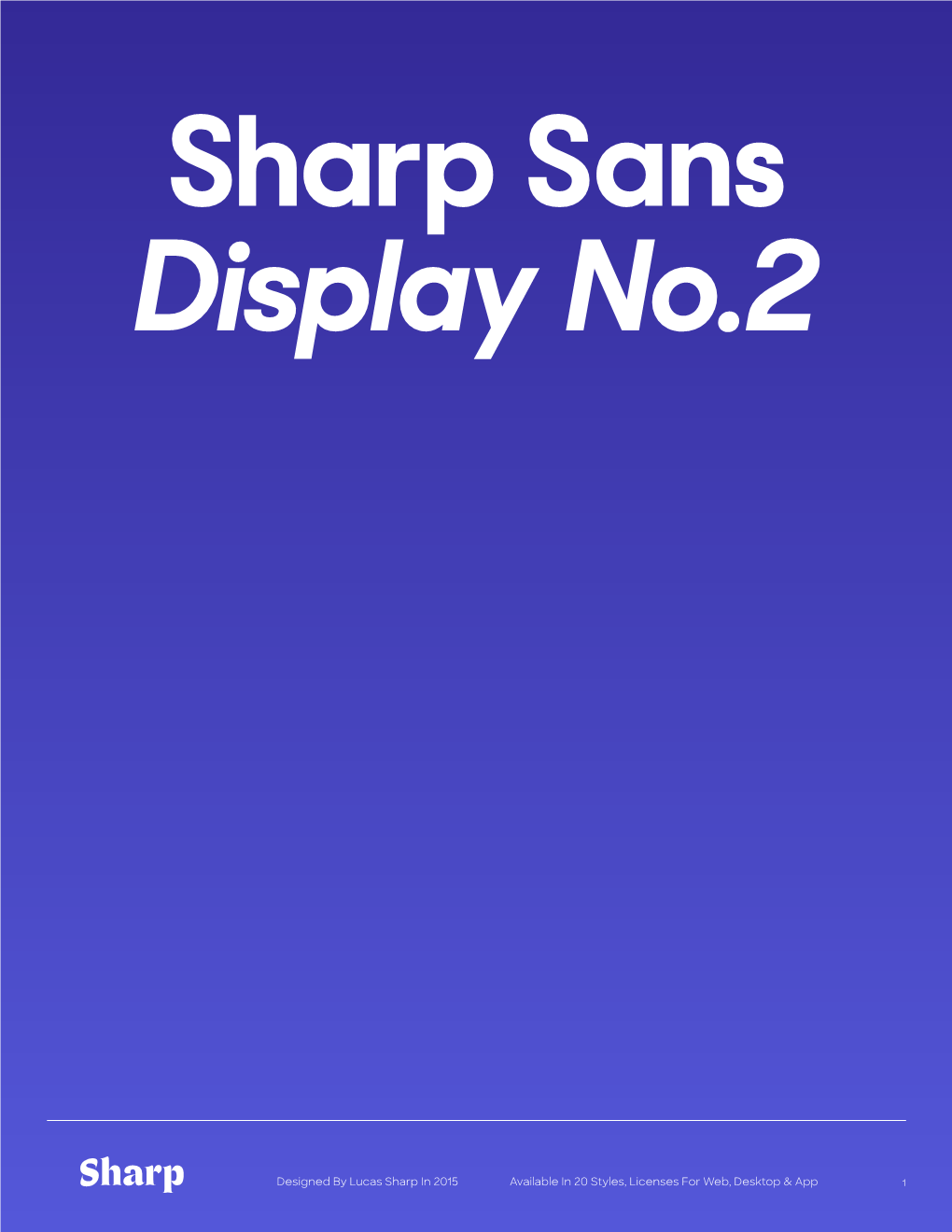 Sharp Sans Display No.2