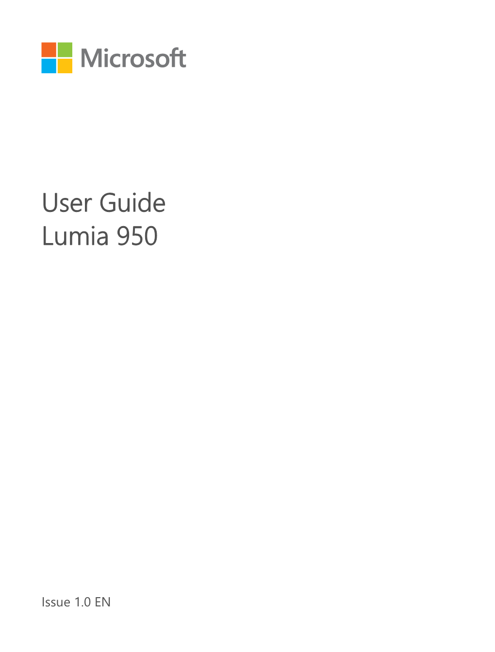 Lumia 950 User Guide