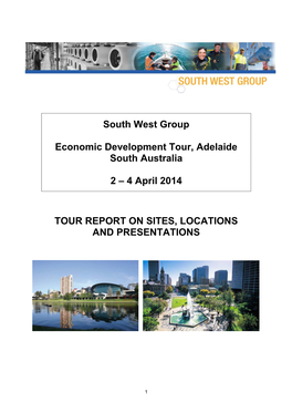 Adelaide Economic Development Tour Report