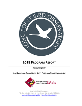 2018Program Report