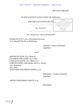 [Do Not Publish] in the United States Court of Appeals
