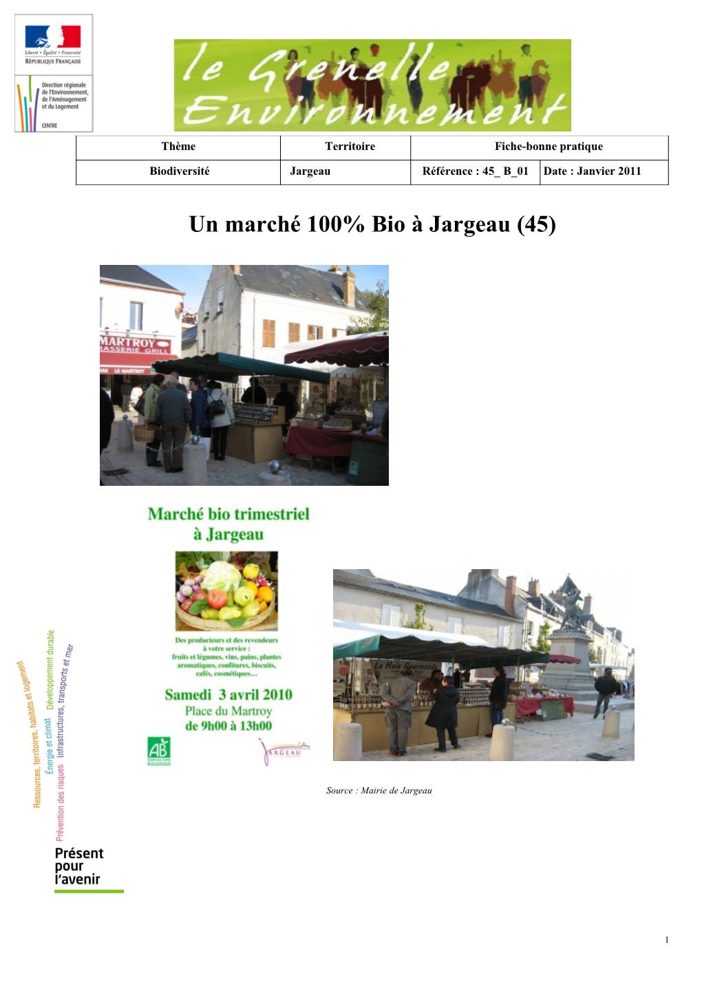 Un Marché 100% Bio À Jargeau (45)