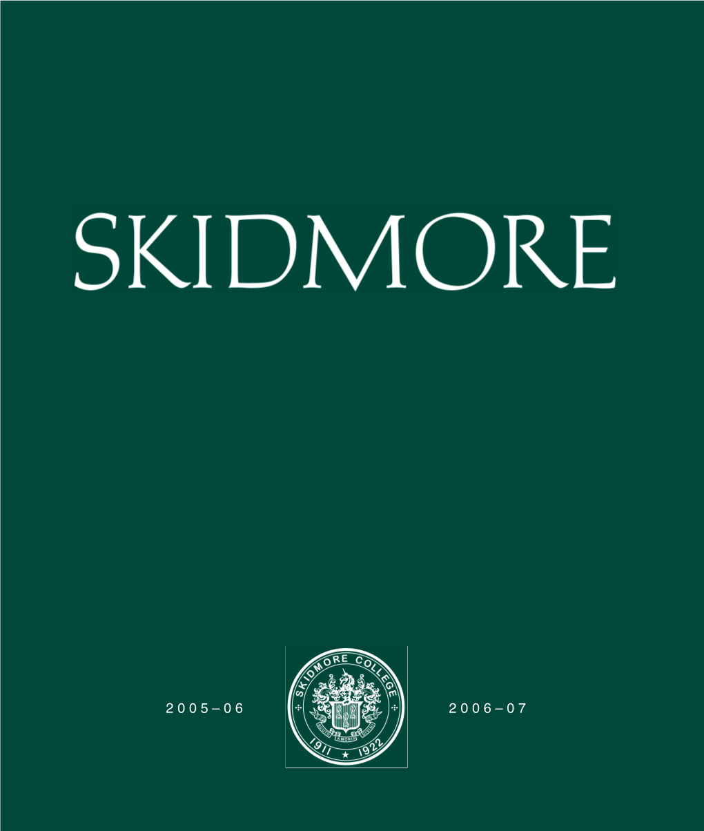 Skidmore College Catalog 2005-07
