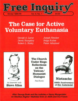 The Case for Active Voluntary Euthanasia