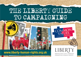 For Effective Parliamentary Liberty Has a Strong Reputation Ork and Lobbying, We Make Campaigning