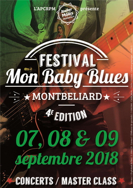 Mon Baby Blues Festival – Dossier De Presse 2018 –