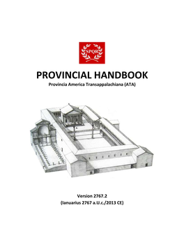 PROVINCIAL HANDBOOK Provincia America Transappalachiana (ATA)