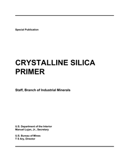 Crystalline Silica Primer