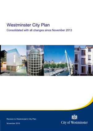 Westminster City Plan Consolidated with All Changes Since November 2013Enovember