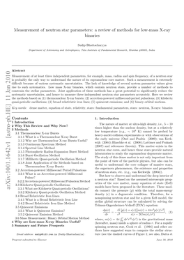 Measurement of Neutron Star Parameters: a Review of Methods For