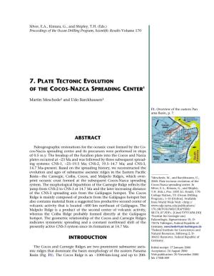 7. Plate Tectonic Evolution of the Cocos-Nazca Spreading Center1