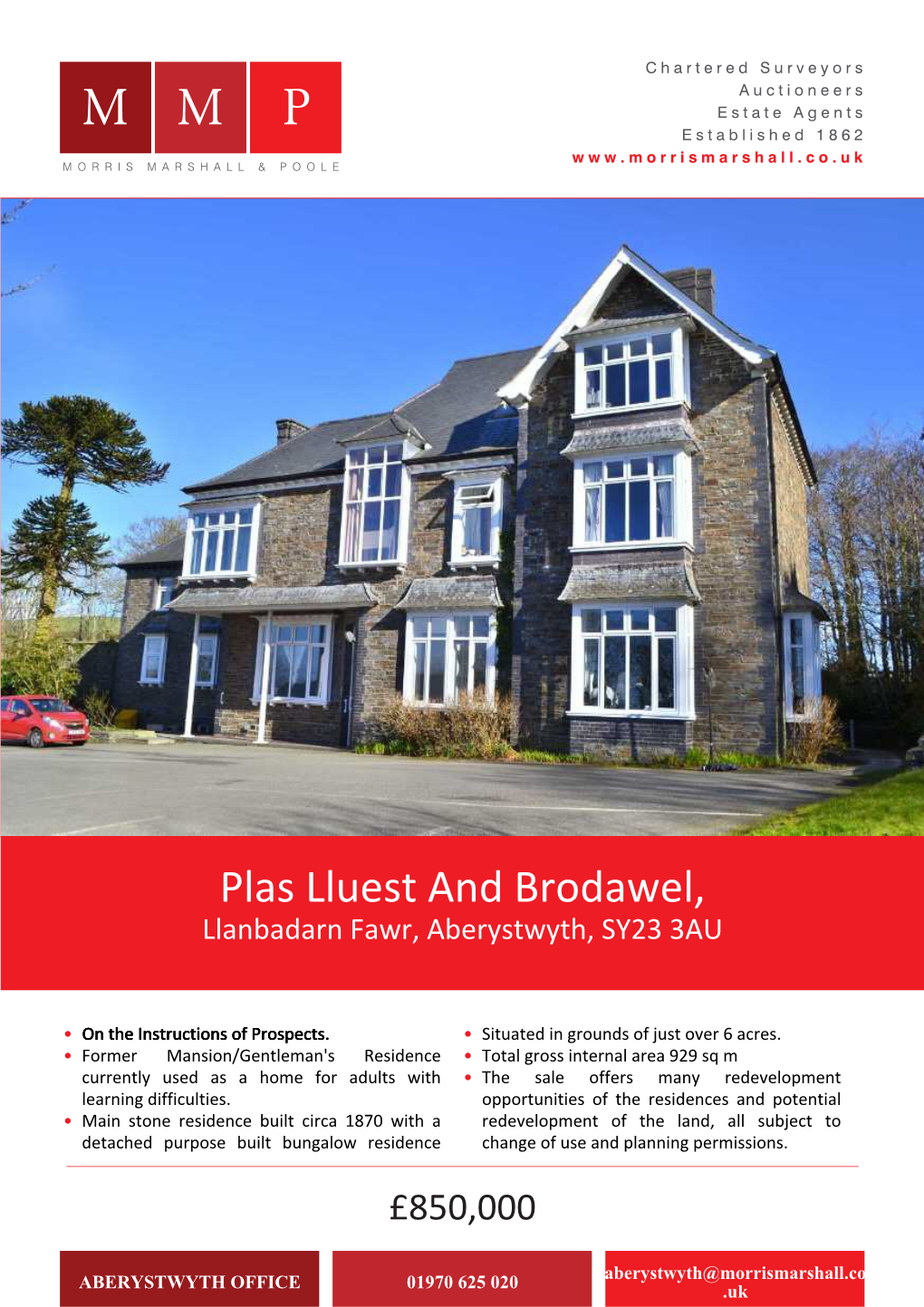 Plas Lluest and Brodawel, Llanbadarn Fawr, Aberystwyth, SY23 3AU