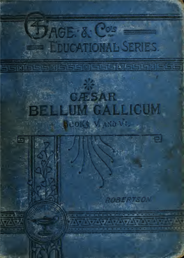 Caesar, De Bello Gallico, Book