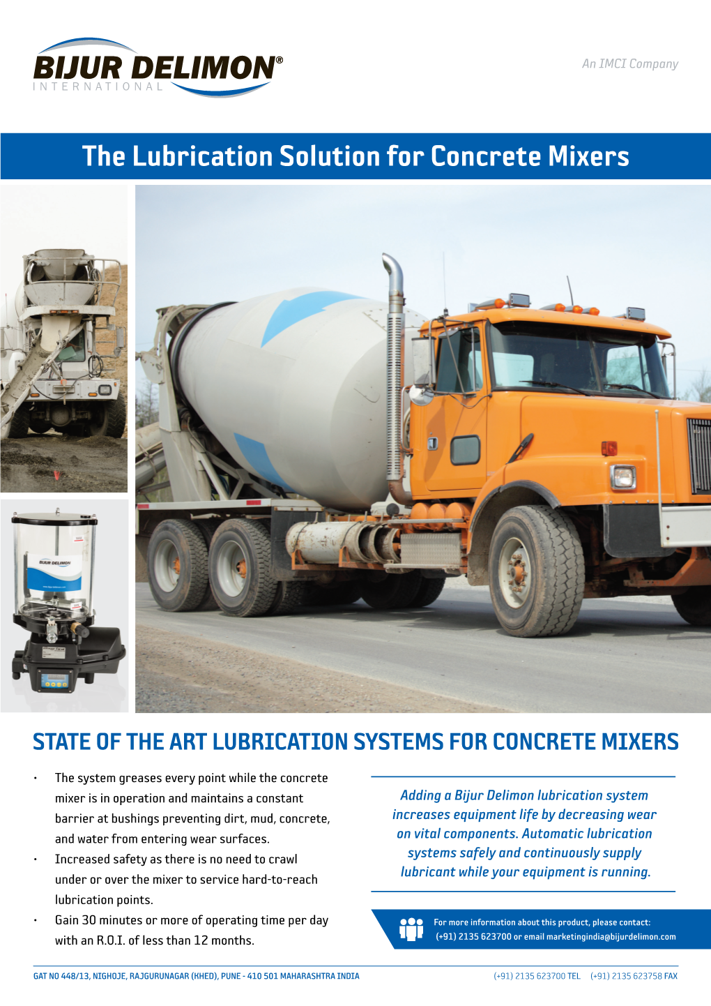 The Lubrication Solution for Concrete Mixers