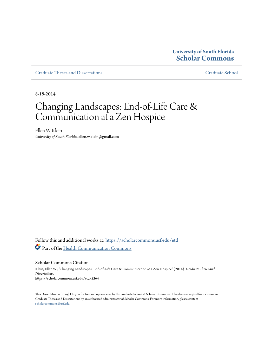 End-Of-Life Care & Communication at a Zen Hospice