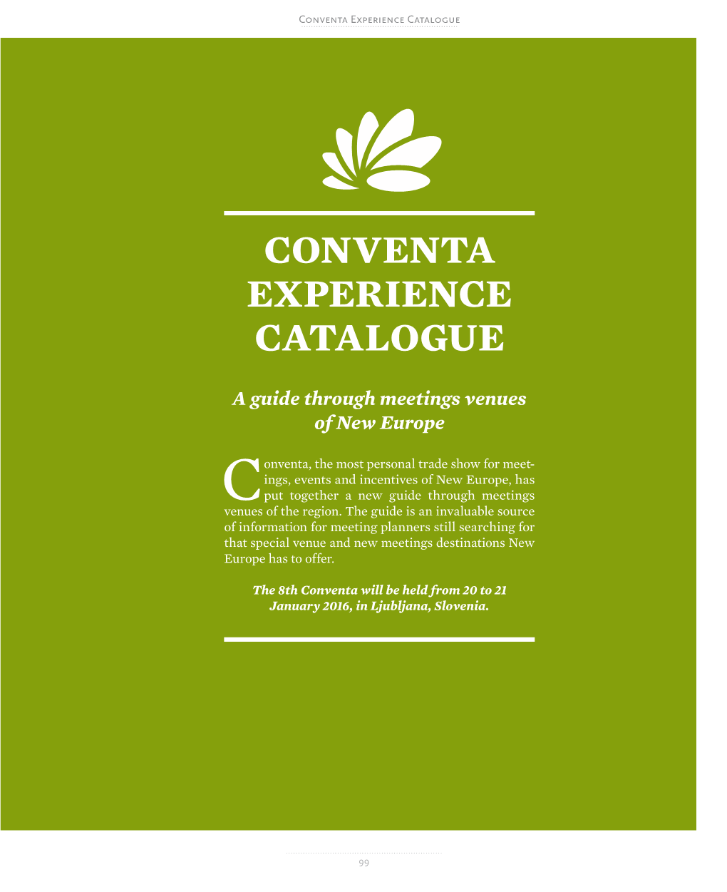 Conventa Experience Catalogue