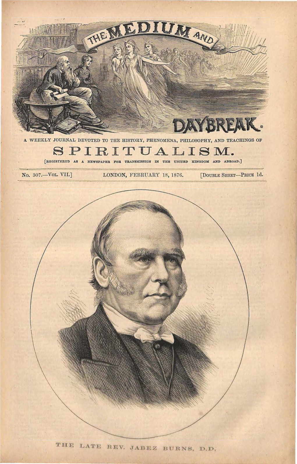 Spiritualism. [Registered As a Wkw8papk11 for Transmission in the United Kingdom and Abroad.]