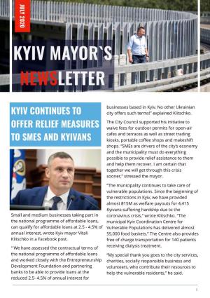 Mayor Klitschko Newsletter