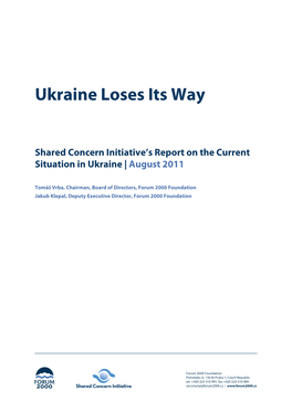 Ukraine Loses Its Way 2011X