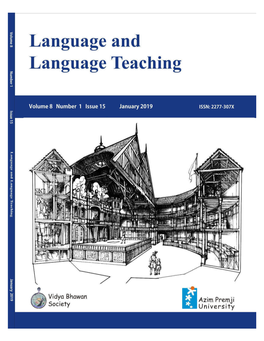 Language and Language Teaching Volume 8 Number 1 Issue 15 January 2019