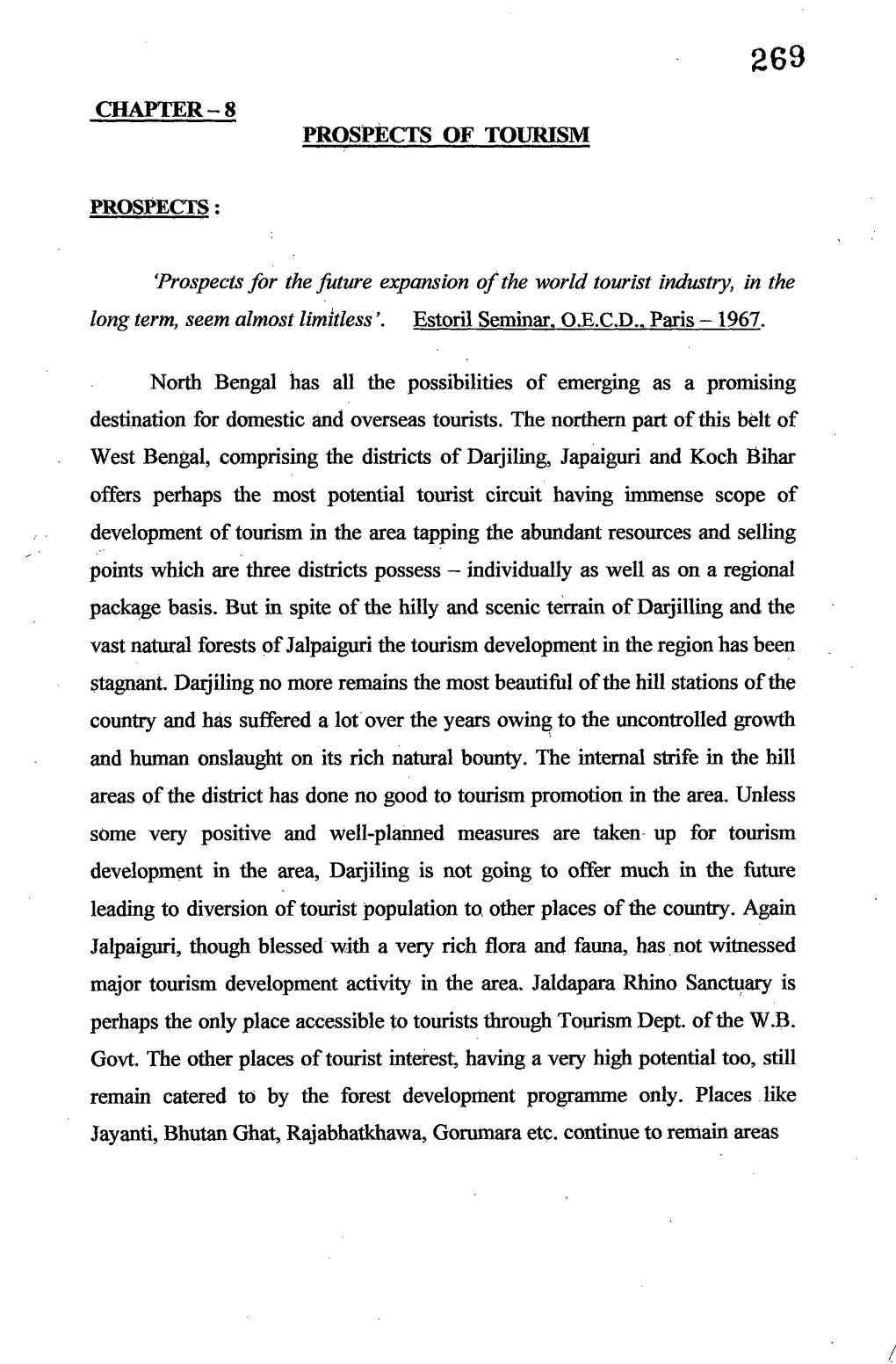 Chapter-S Prospects of Tourism I