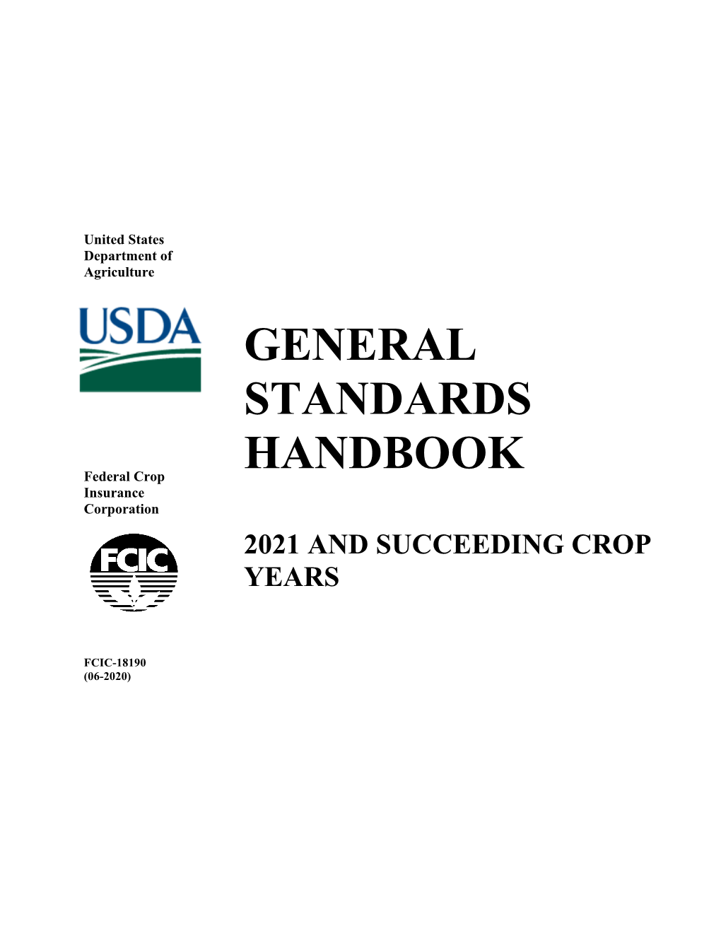 2020 General Standards Handbook