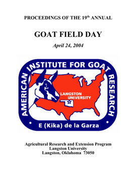 2004 Field Day Proceedings